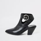 River Island Womens Western Cut Out Shoe Boots