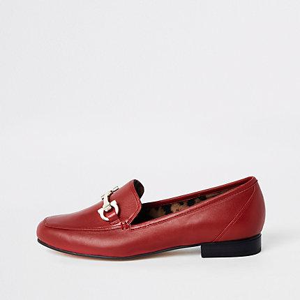 River Island Womens Leather Snaffle Loafers