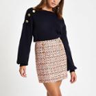 River Island Womens Boucle Mini Skirt