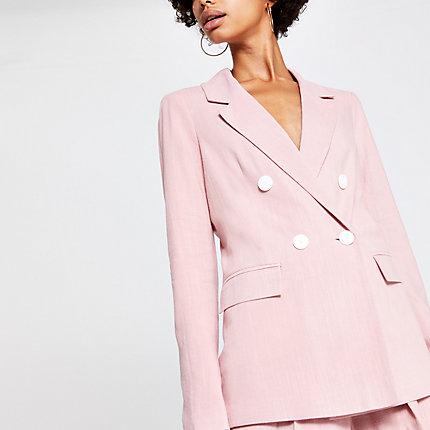 River Island Womens Linen Boyfriend Blazer