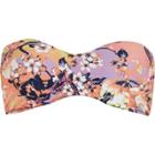 River Island Womens Floral Print Bandeau Bikini Top