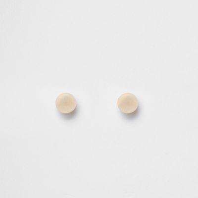 River Island Womens Gold Tone Ball Front And Back Earrings