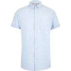 River Island Mens Casual Short Sleeve Oxford Shirt