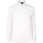 River Island Mens White Smart Textured Slim Fit Shirt