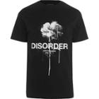 River Island Mens 'disorder' Rose Print Slim Fit T-shirt