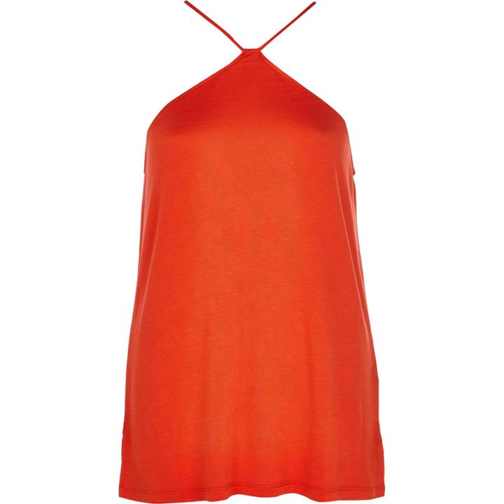 River Island Womens Racer Front Slinky Cami Top