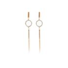 River Island Womens Gold Tone Circle Drop Earrings