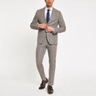 River Island Mens Heritage Check Skinny Fit Suit Trouser