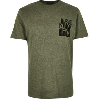 River Island Mens Reality Print T-shirt