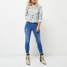 River Island Womens Petite Bright Amelie Super Skinny Jeans