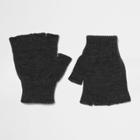 River Island Mensdark Knit Fingerless Gloves