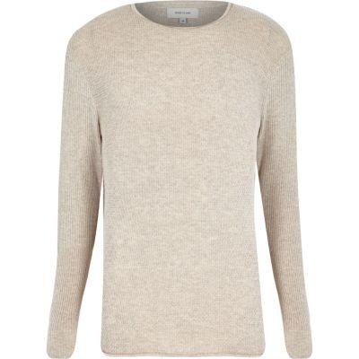 River Island Mens Lightweight Textured Sweater