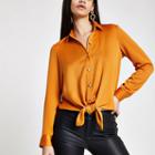 River Island Womens Tie Front Shirt