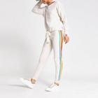 River Island Womens Rainbow Stripe Knitted Joggers
