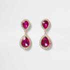 River Island Womens Gold Tone Teardrop Drop Earrings