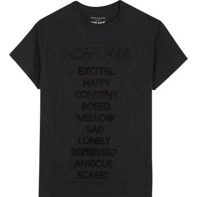 River Island Mens 'i Can Feel' The Mix Charity T-shirt