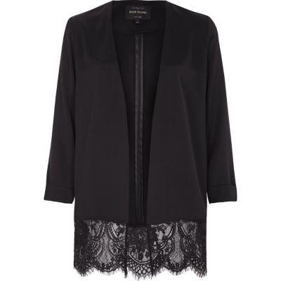 River Island Womens Lace Hem Duster Jacket