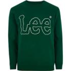 River Island Mens Lee Logo Print Crew Sweatshirt