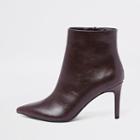 River Island Womens Pointed Thin Heel Boots