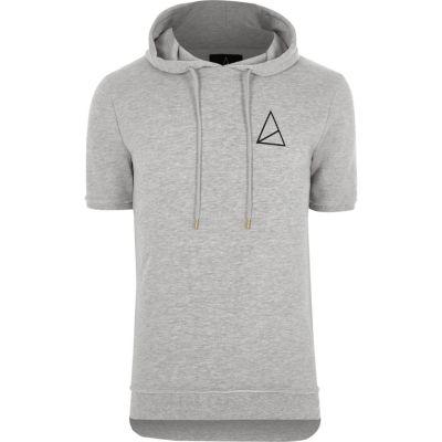 River Island Mens Golden Equation Short Sleeve Hoodie