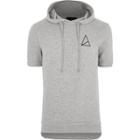 River Island Mens Golden Equation Short Sleeve Hoodie