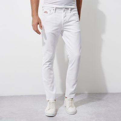 River Island Mens White Felipe Pantone Jeans