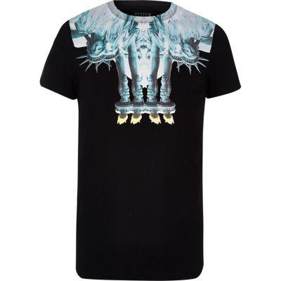 River Island Mens Systvm 'liberty' Print T-shirt