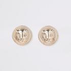 River Island Womens Gold Tone Jaguar Stud Earrings