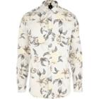 River Island Mens Geo Floral Slim Fit Shirt