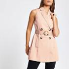 River Island Womens Belted Sleeveless Dress