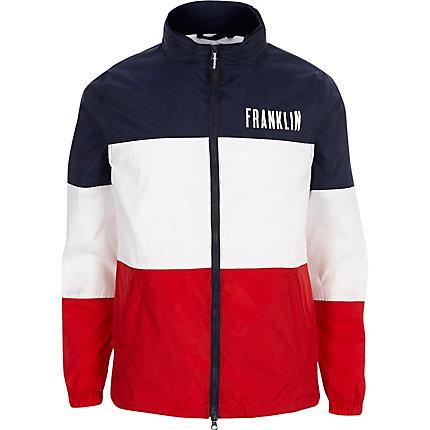 River Island Mens Franklin And Marshall Color Block Jacket