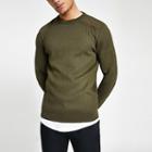 River Island Mens Slim Fit Textured Knit Sweater