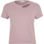 River Island Womens Slash Neck Fitted T-shirt