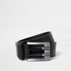 River Island Mens Double Prong Leather Belt