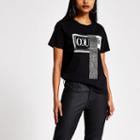 River Island Womens Petite 'couture' Diamante T-shirt