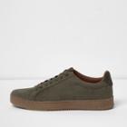 River Island Mens Gum Sole Lace-up Plimsolls