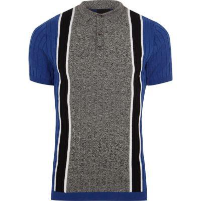 River Island Mens Blocked Polo Shirt