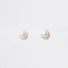 River Island Womens Gold Tone Faux Pearl Clip On Earrings