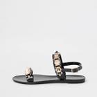 River Island Womens Studded Chain Jelly Sandals