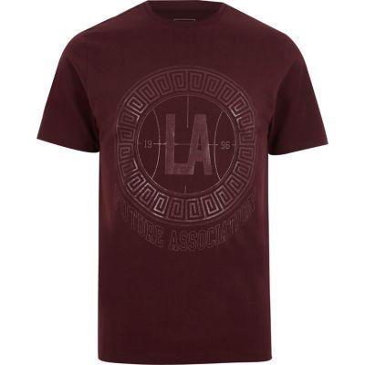 River Island Mens 'la' Circle Print Slim Fit T-shirt