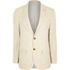 River Island Mens Linen Blend Slim Fit Suit Jacket