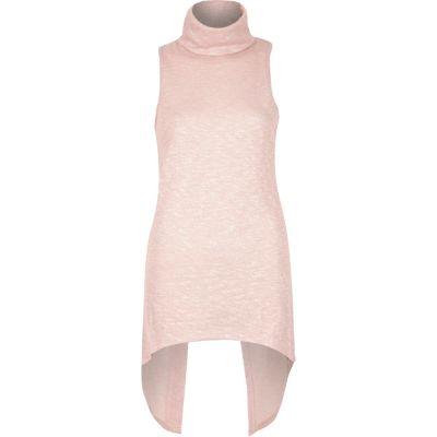 River Island Womens Knitted Cowl Neck Split Back Top