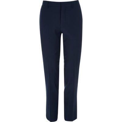 River Island Mens Skinny Fit Travel Suit Pants
