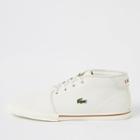 River Island Mens Lacoste White Leather Sneakers