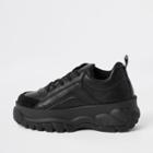 River Island Womens Faux Leather Chunky Lace Up Sneakers