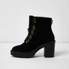 River Island Womens Lace-up Chunky Ankle Boots