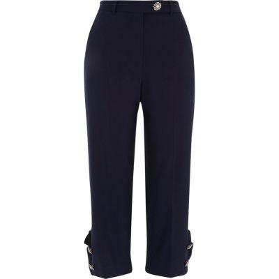 River Island Womens Faux Pearl Cigarette Pants