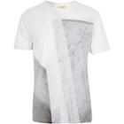 River Island Menswhite Block Shape Print T-shirt