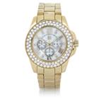 River Island Womens Gold Tone Gem Encrusted Watch