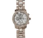 River Island Womens Silver Tone Rhinestone Watch